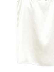 Alysi White Topwear — Sleek Strap Square-Neck Top