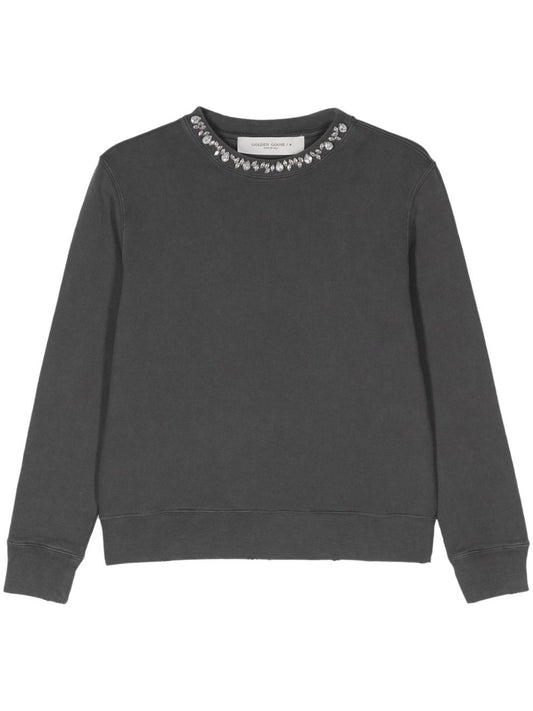 Golden Goose Grey Sweater — Silk‑Blend Crewneck