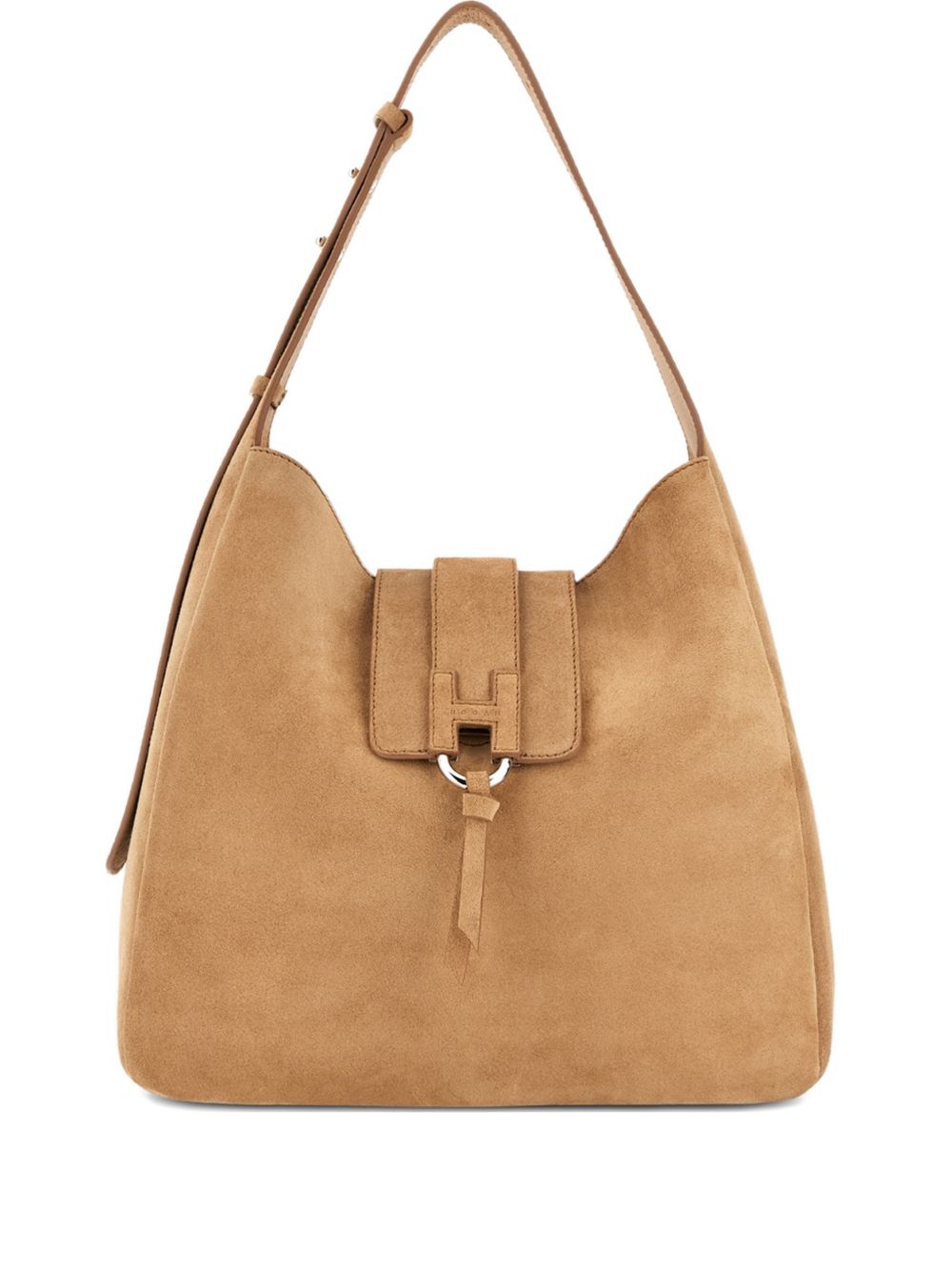 Hogan Shoulder Bags — Beige Leather Hobo (Women)