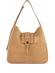 Hogan Shoulder Bags — Beige Leather Hobo (Women)