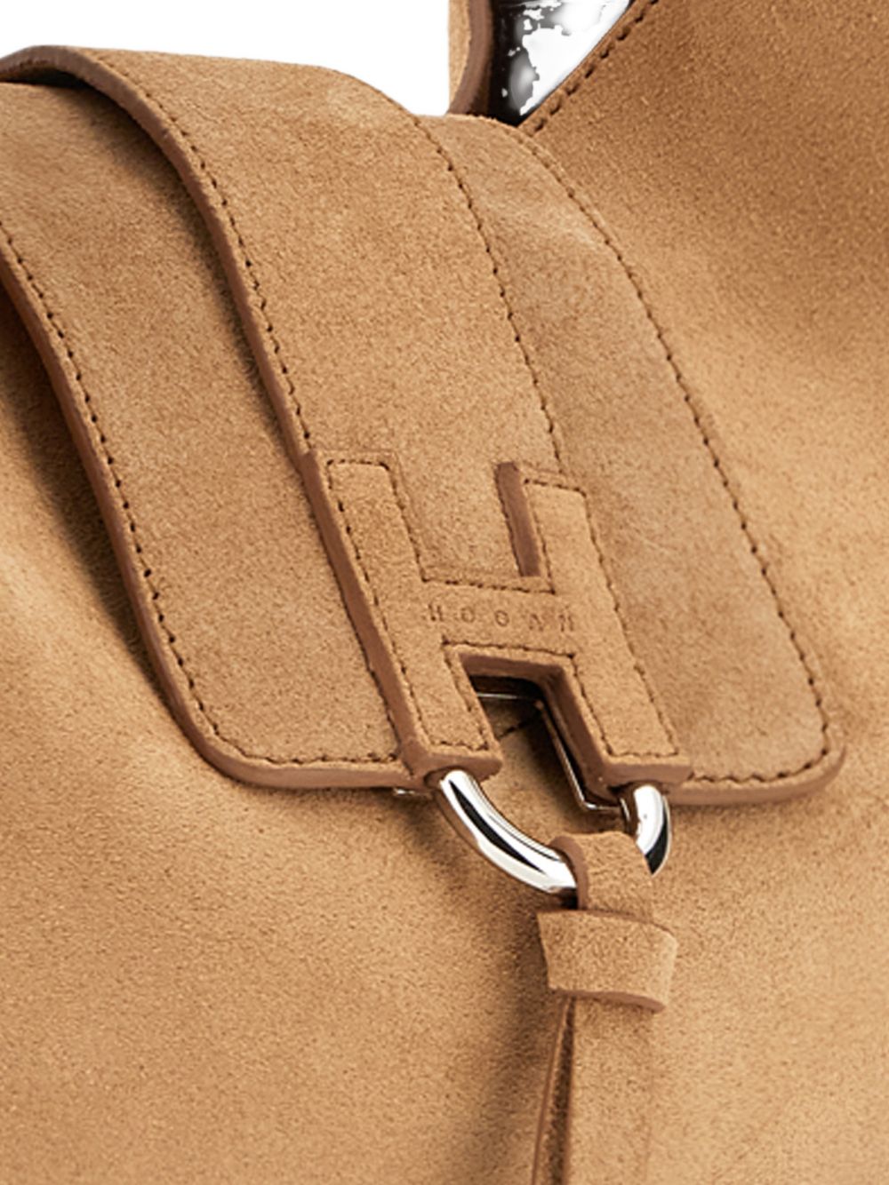 Hogan Shoulder Bags — Beige Leather Hobo (Women)