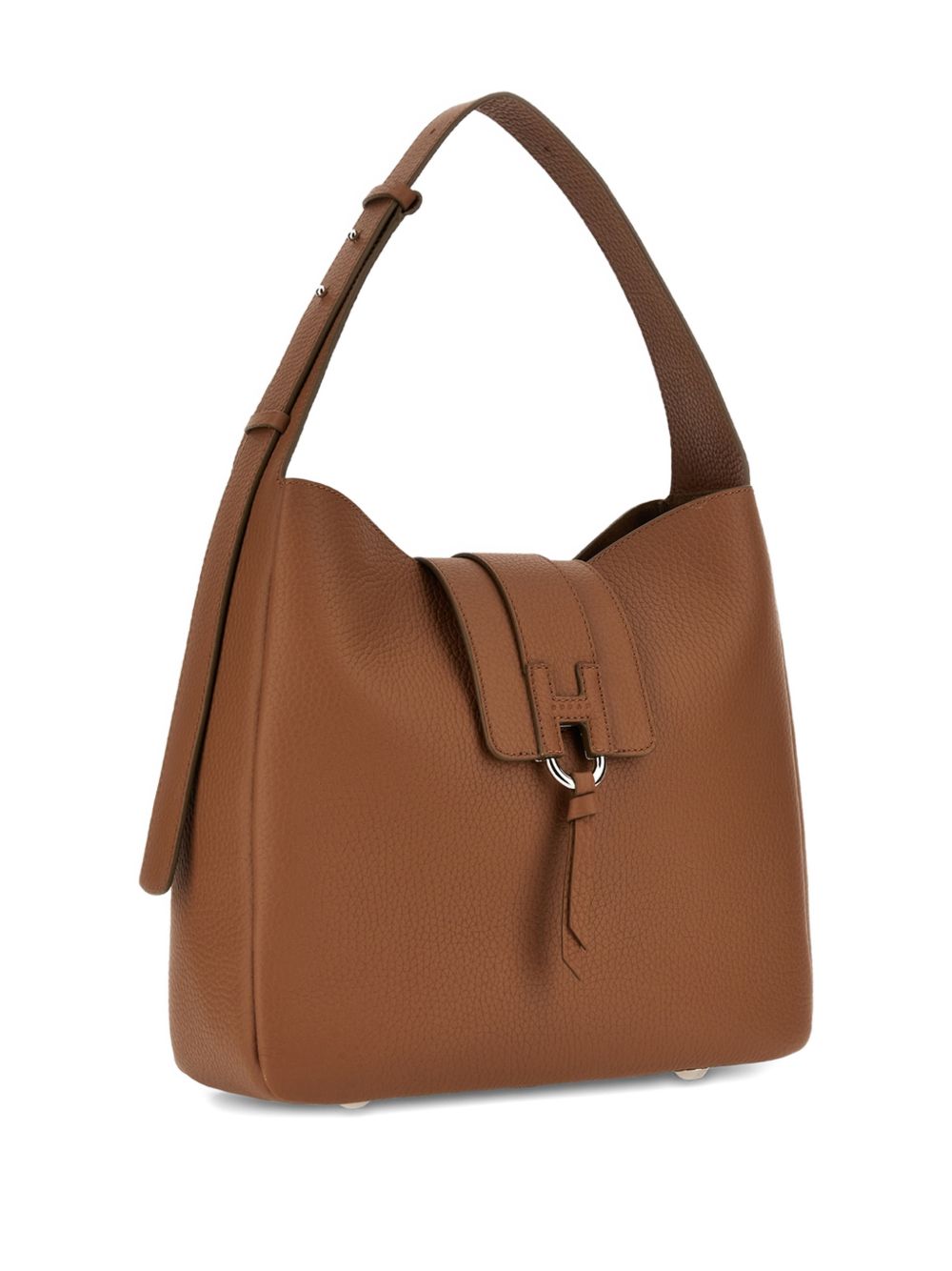 Hogan Leather Brown Shoulder Bag — New In