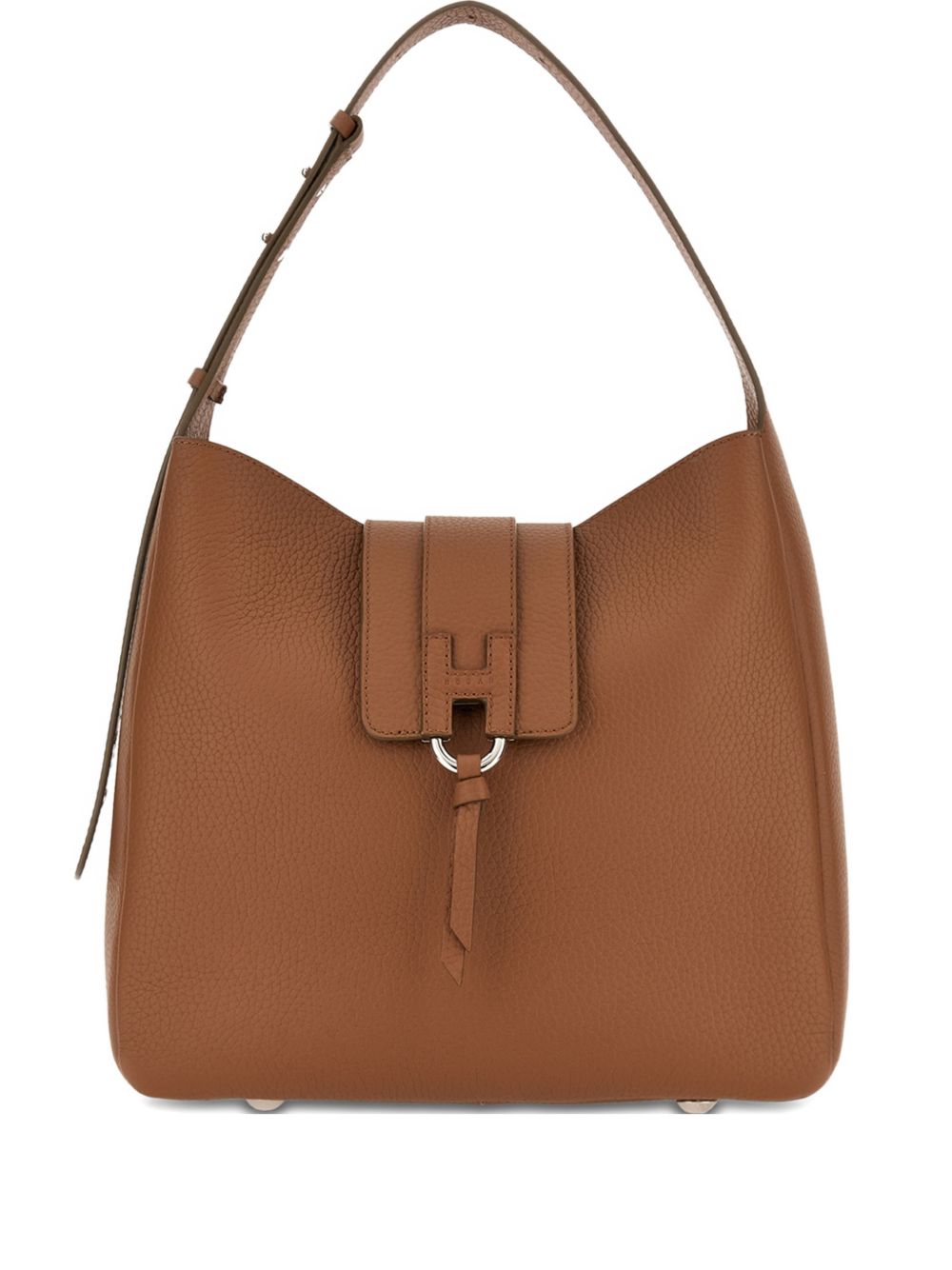 Hogan Leather Brown Shoulder Bag — New In