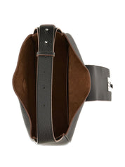 Hogan Shoulder Bags — Black Leather Hobo, New In