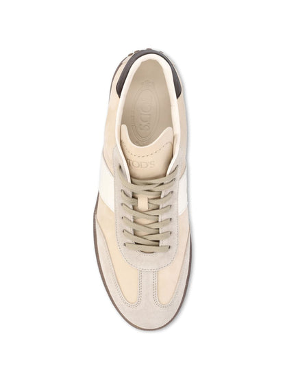 Tod'S Beige Sneakers — Men's Leather Trainers | Aumifour