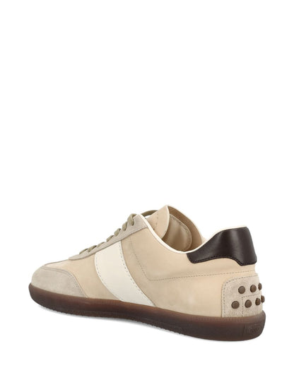 Tod'S Beige Sneakers — Men's Leather Trainers | Aumifour