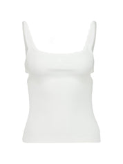 Courreges Pre White Ribbed Cut-Out Top — New In