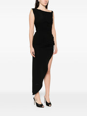 Elisabetta Franchi Dresses — Black Asymmetrical Hem