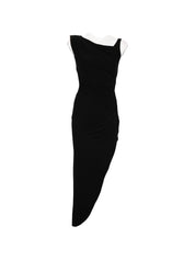 Elisabetta Franchi Dresses — Black Asymmetrical Hem