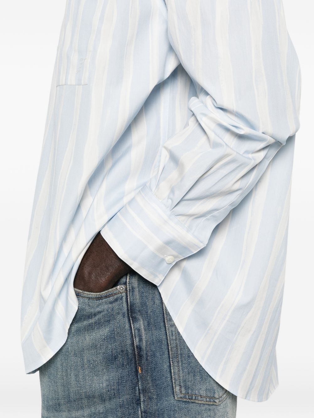 JACQUEMUS Shirts Clear Blue