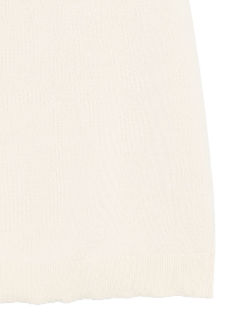 Alysi Top White – Ribbed Sleeveless Roll-Neck