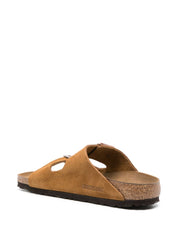 Birkenstock Sandals Leather Brown — Men's Arizona