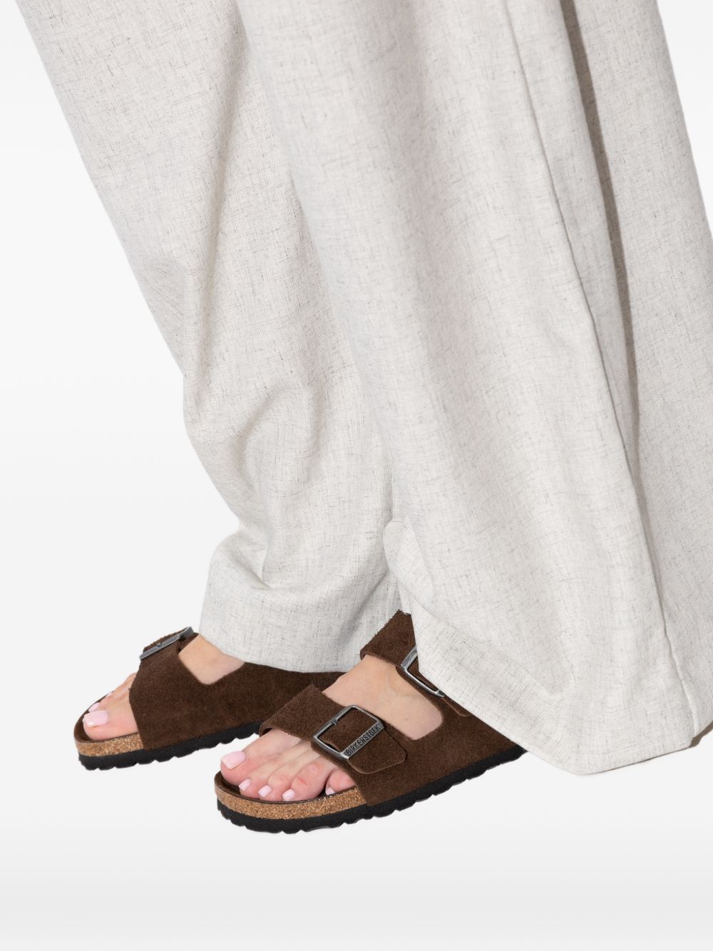 Birkenstock Arizona Sandals for Men — Brown Suede