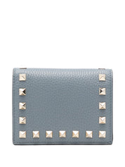 Valentino Garavani Grey Wallets — Rockstud Leather (New)