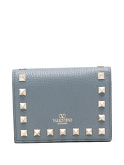 Valentino Garavani Grey Wallets — Rockstud Leather (New)