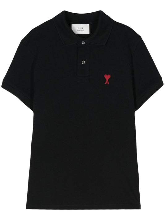 Ami Paris Black T-Shirts & Polos — New In Topwear