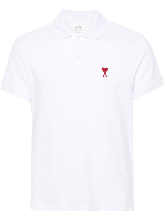 Ami Paris White T-Shirts & Polos — Women's Topwear
