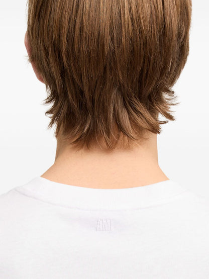 Ami Paris T-Shirts & Polos White — Signature Ami De Coeur