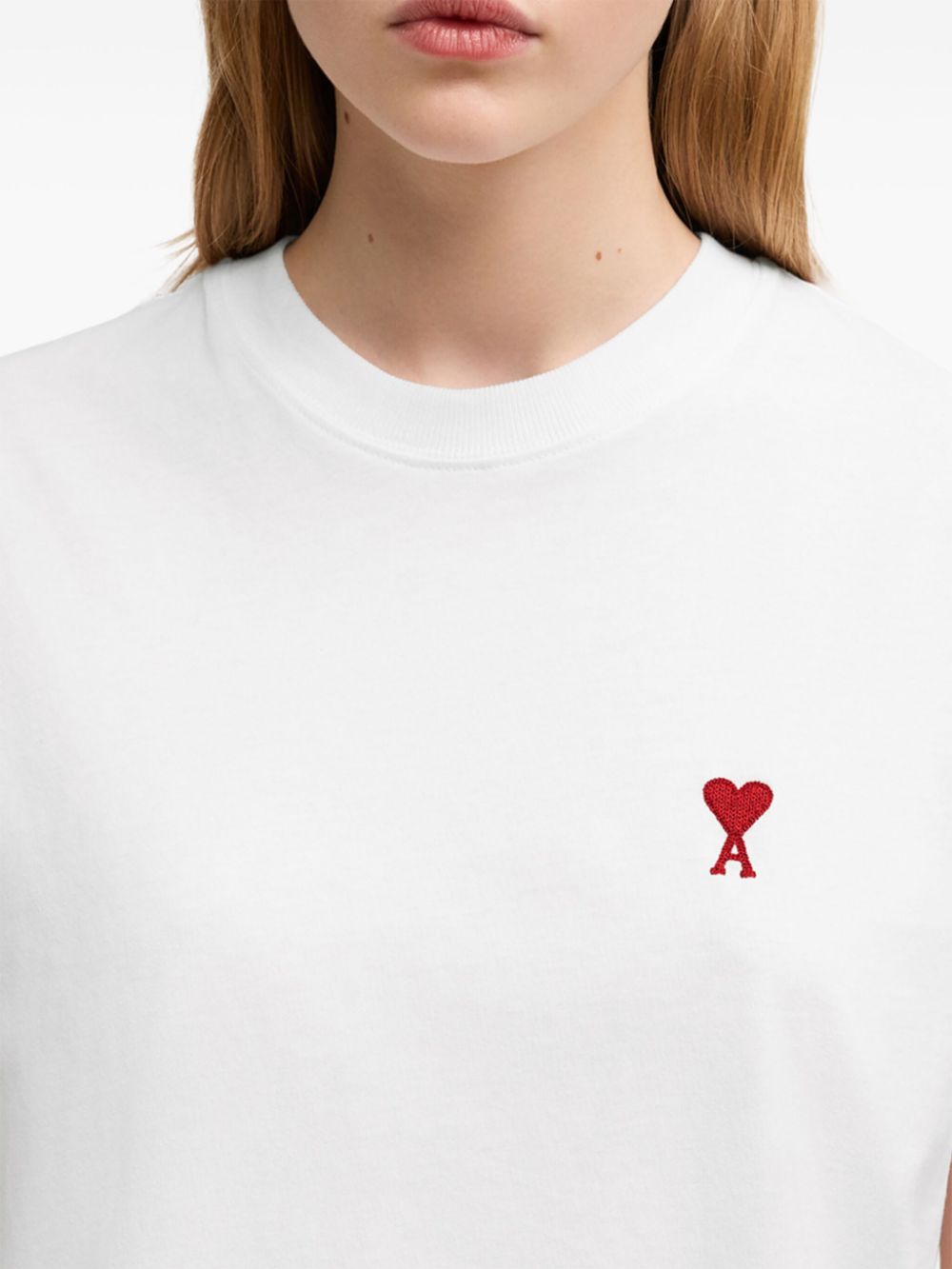 Ami Paris T-Shirts & Polos White — Signature Ami De Coeur