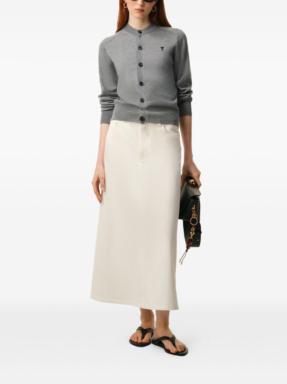 Ami Paris Sweaters Grey