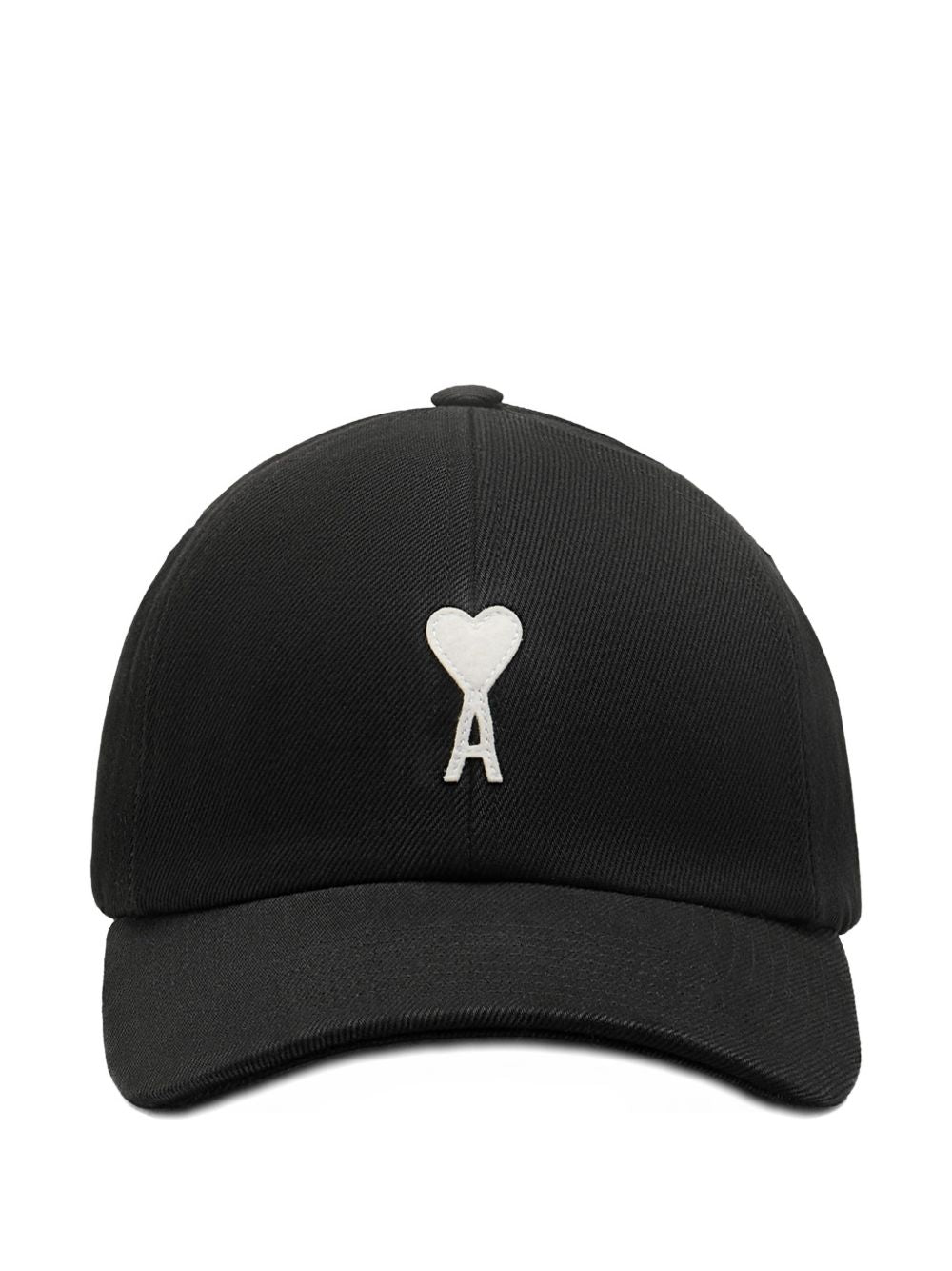 Ami Paris Ami De Coeur Baseball Cap - Black, Adjustable