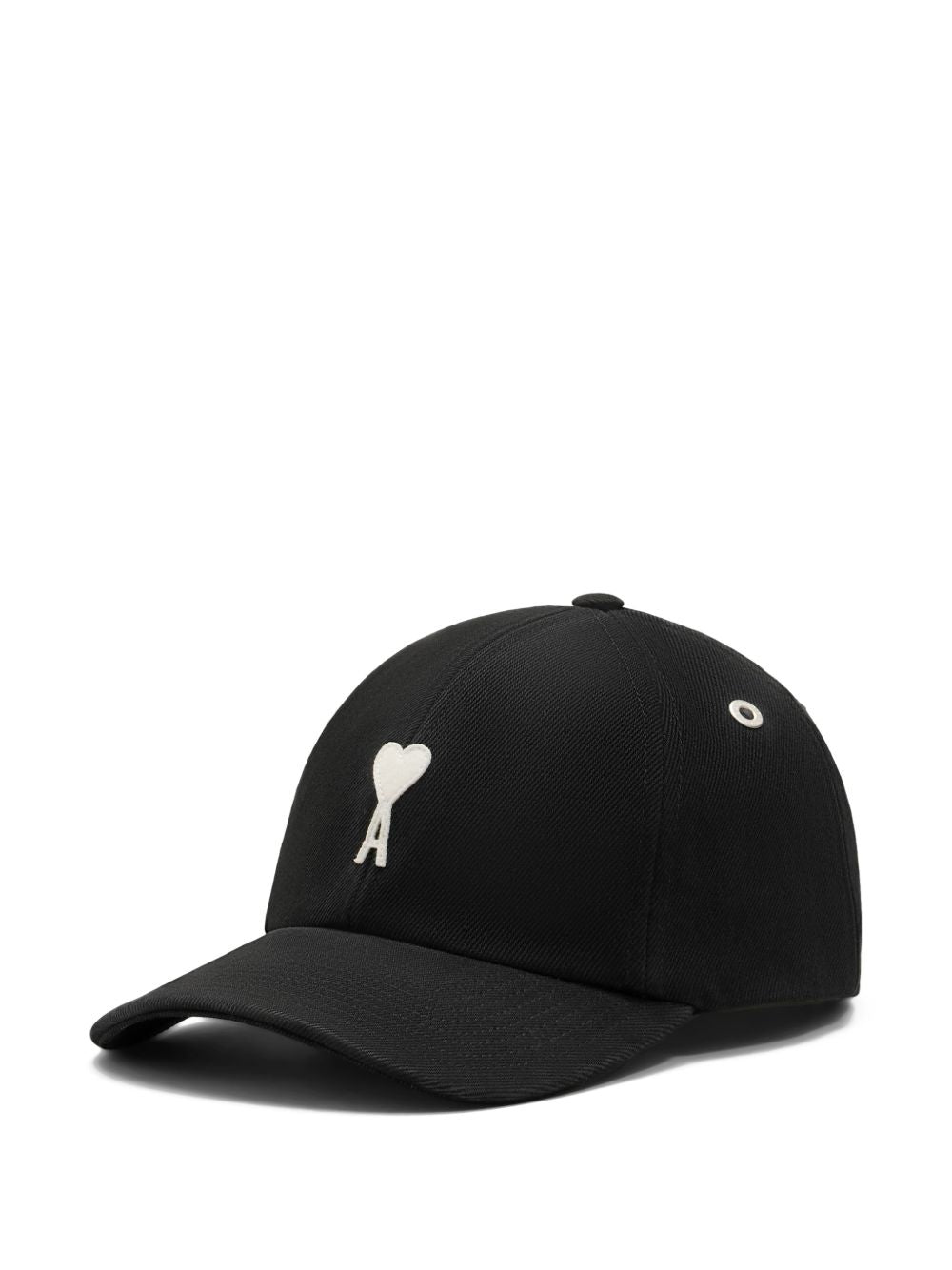 Ami Paris Ami De Coeur Baseball Cap - Black, Adjustable