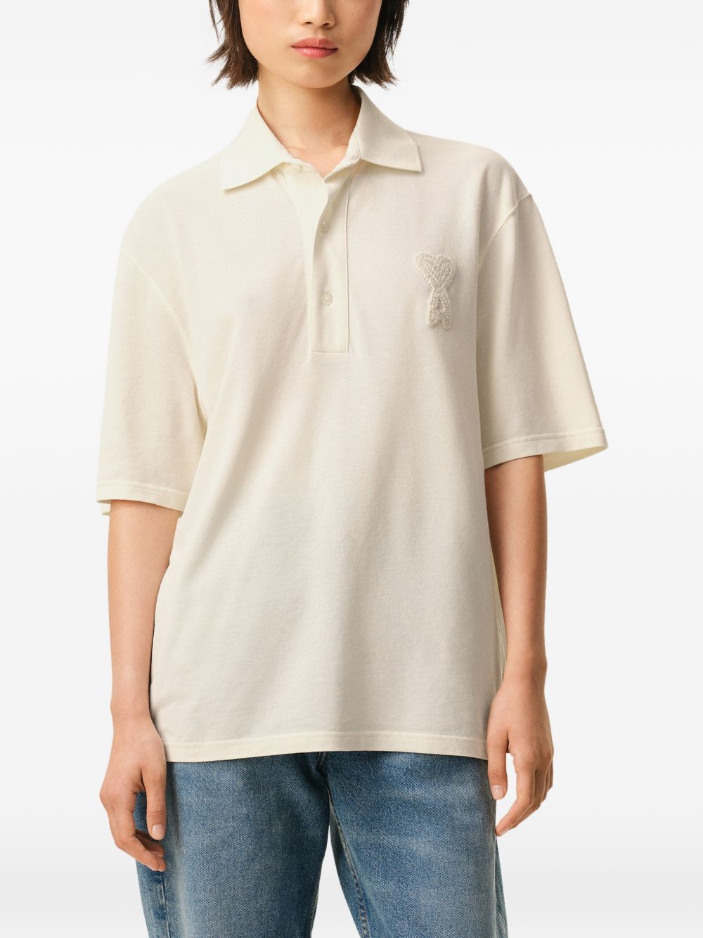 Ami Paris T-shirts and Polos Beige