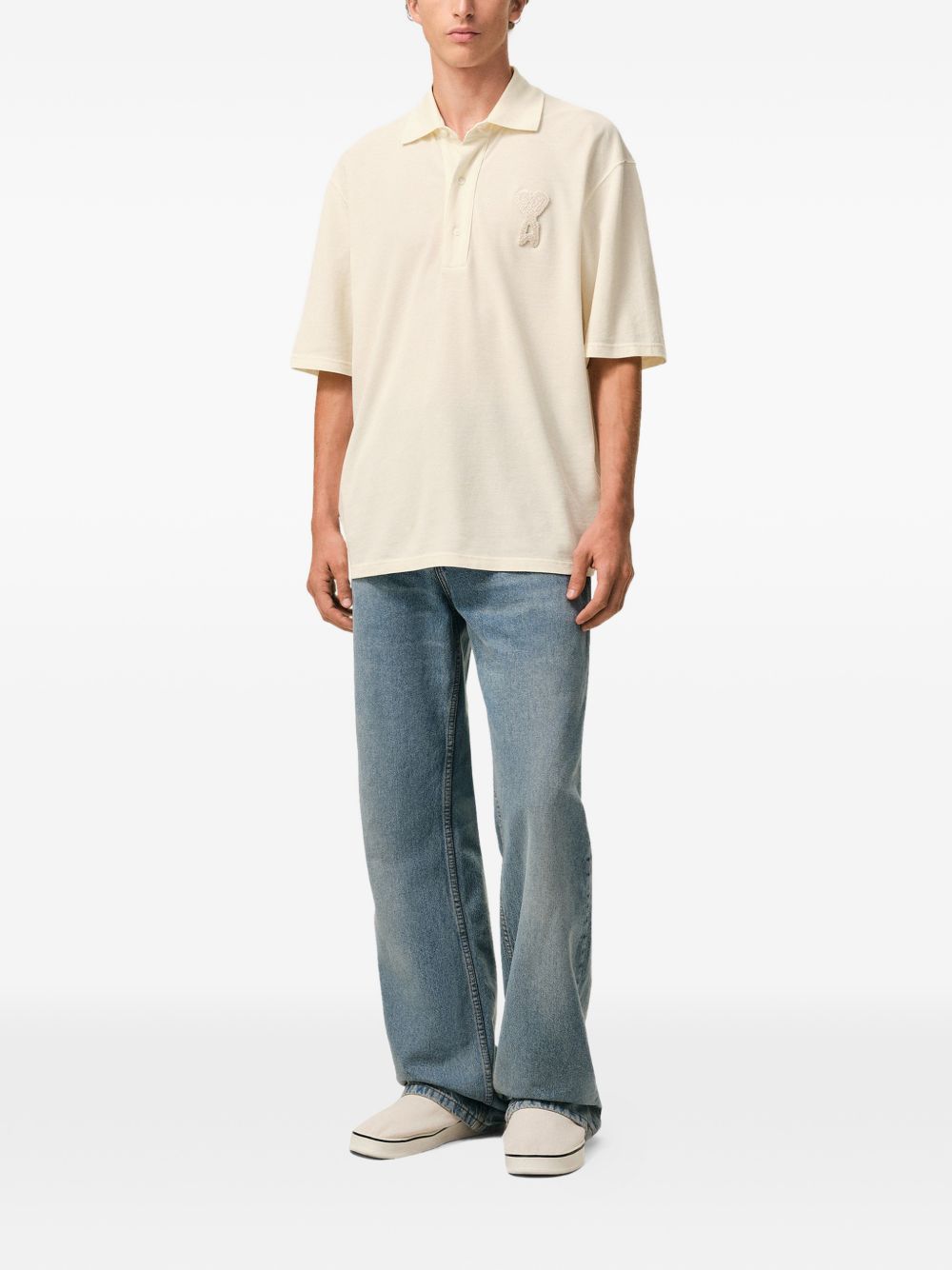 Ami Paris T-shirts and Polos Beige