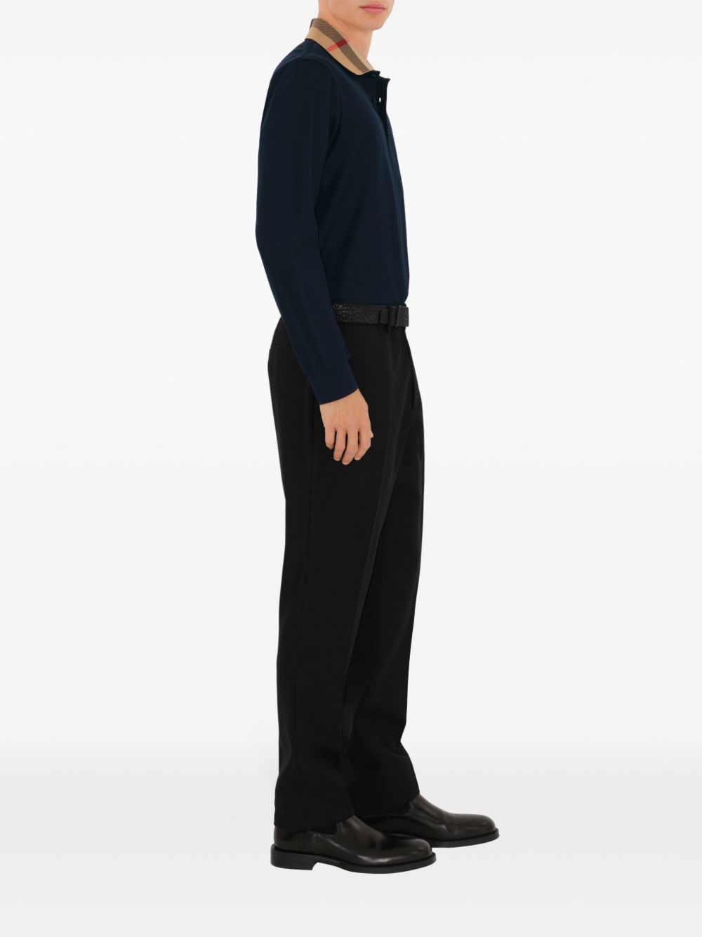 Burberry Blue Polo & T-Shirts — Men's Topwear