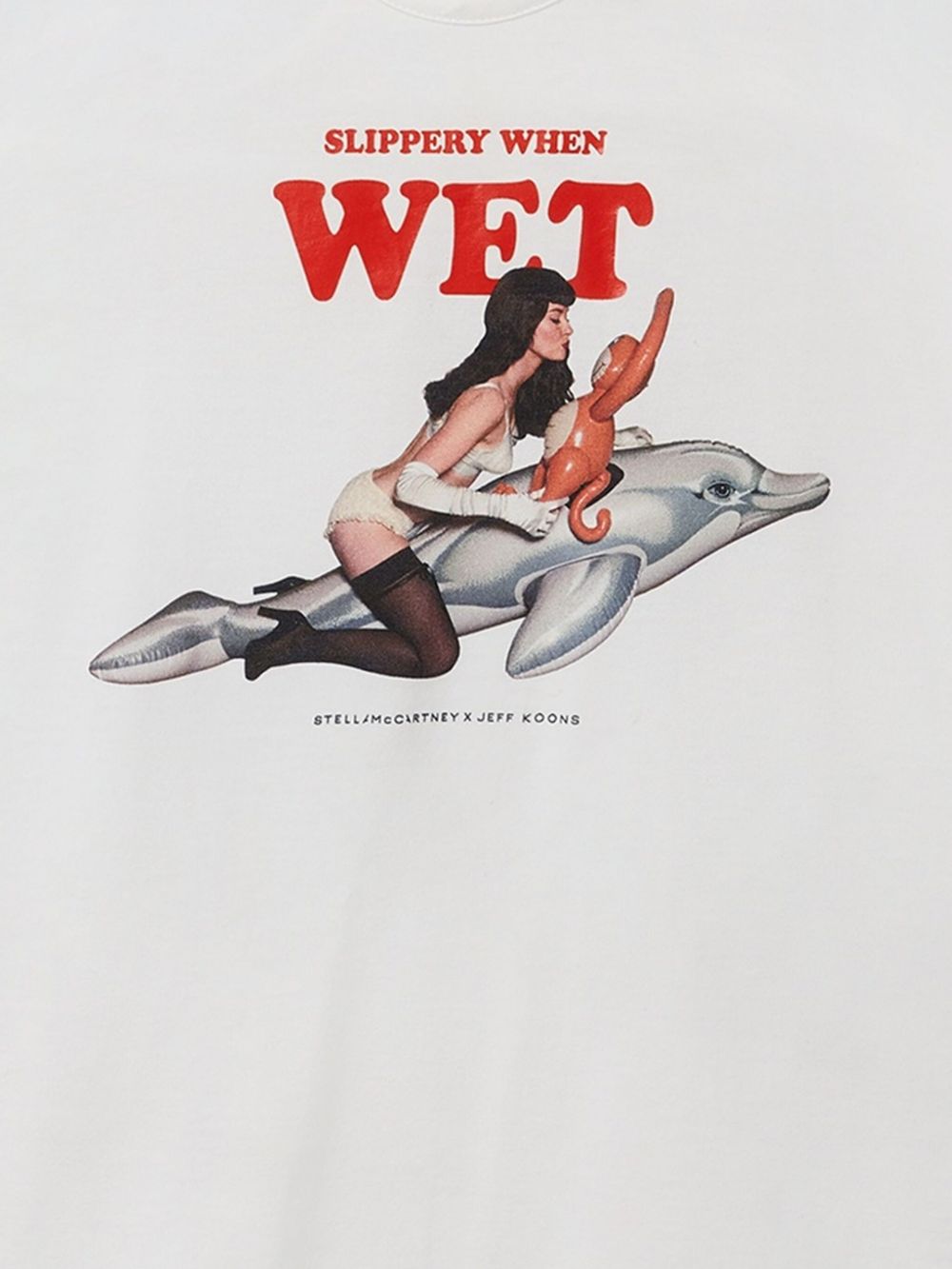 Stella McCartney White Top — Graphic Racerback Tank