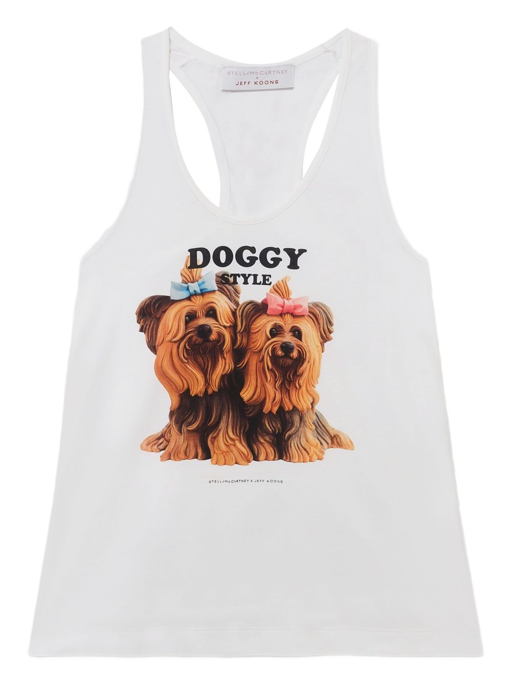 Stella McCartney White Top — Sleeveless Graphic Tank