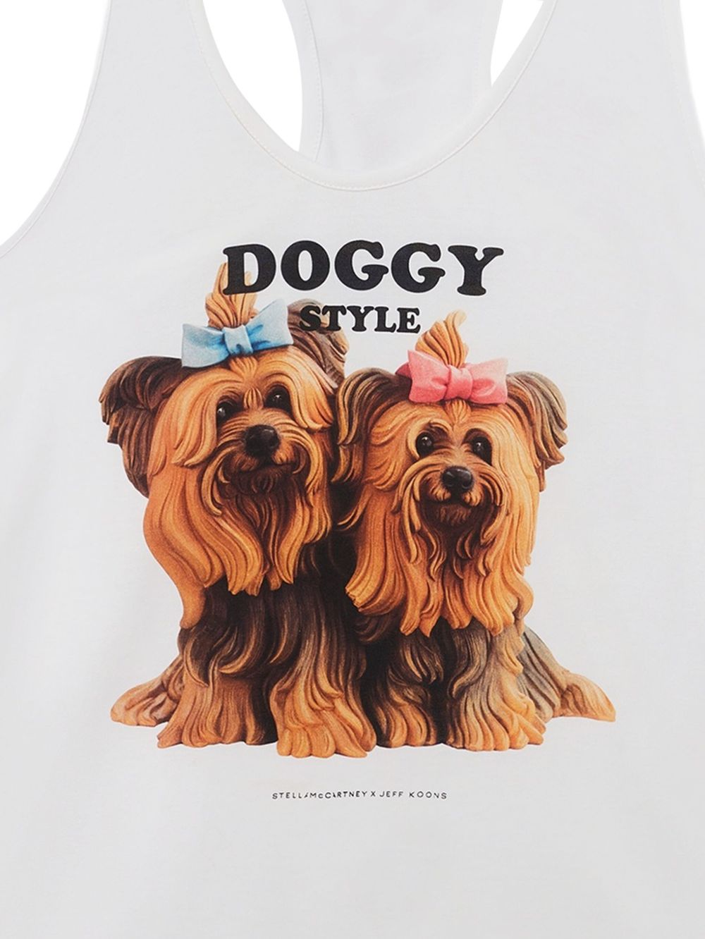 Stella McCartney White Top — Sleeveless Graphic Tank