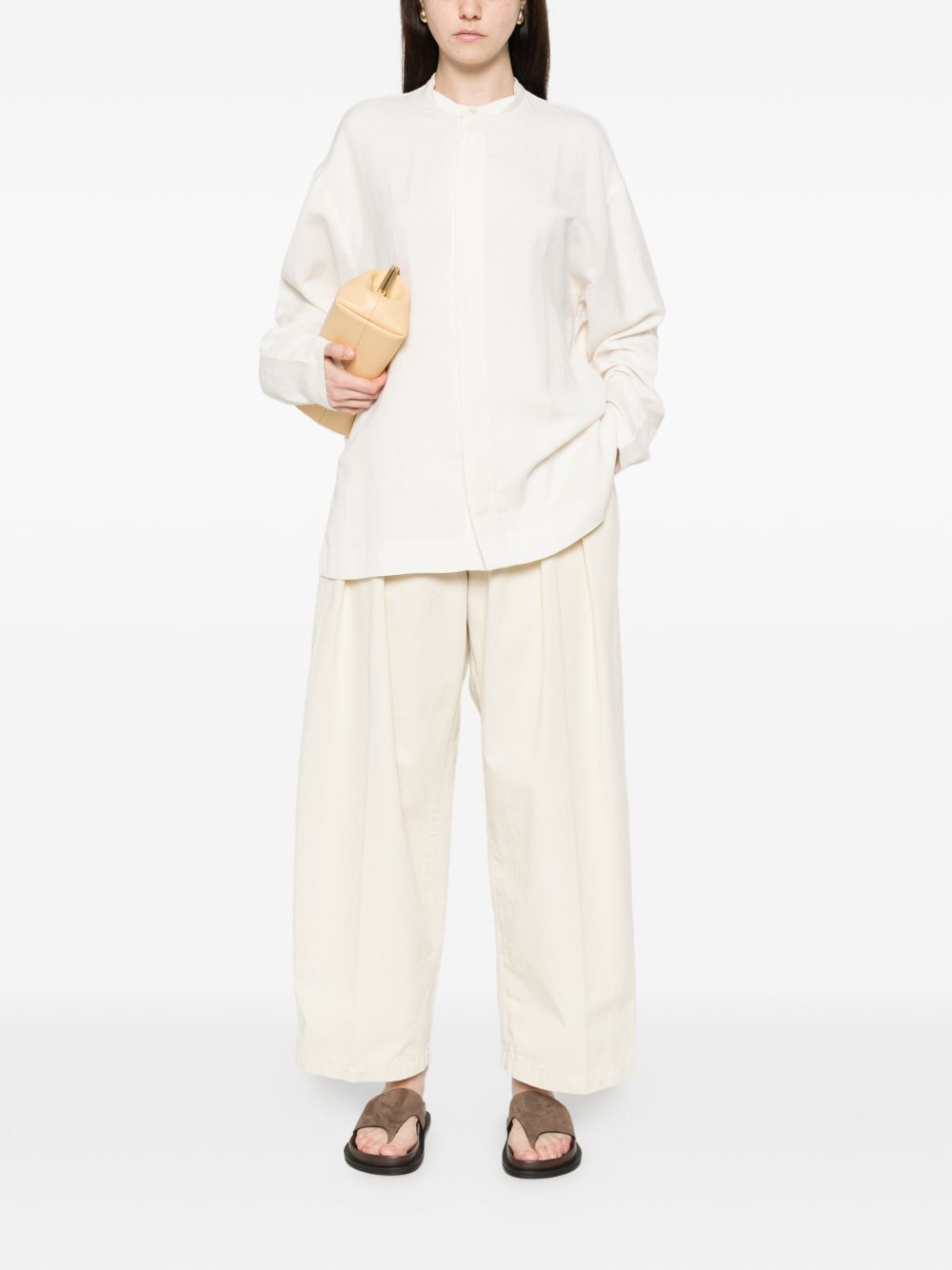 Studio Nicholson PRE Shirts — Off-White Linen Blend