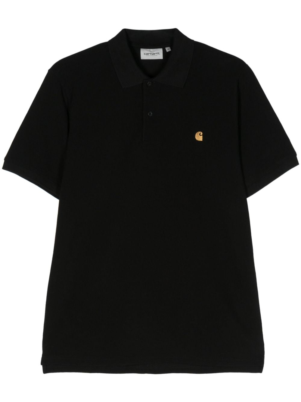 Carhartt WIP Main Black Polo Shirt — Luxury Topwear