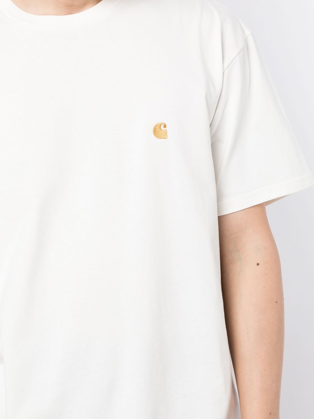 Carhartt WIP Main White Polo Shirt — New In