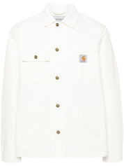 Carhartt Wip Main Jackets White — Organic Cotton Overshirt