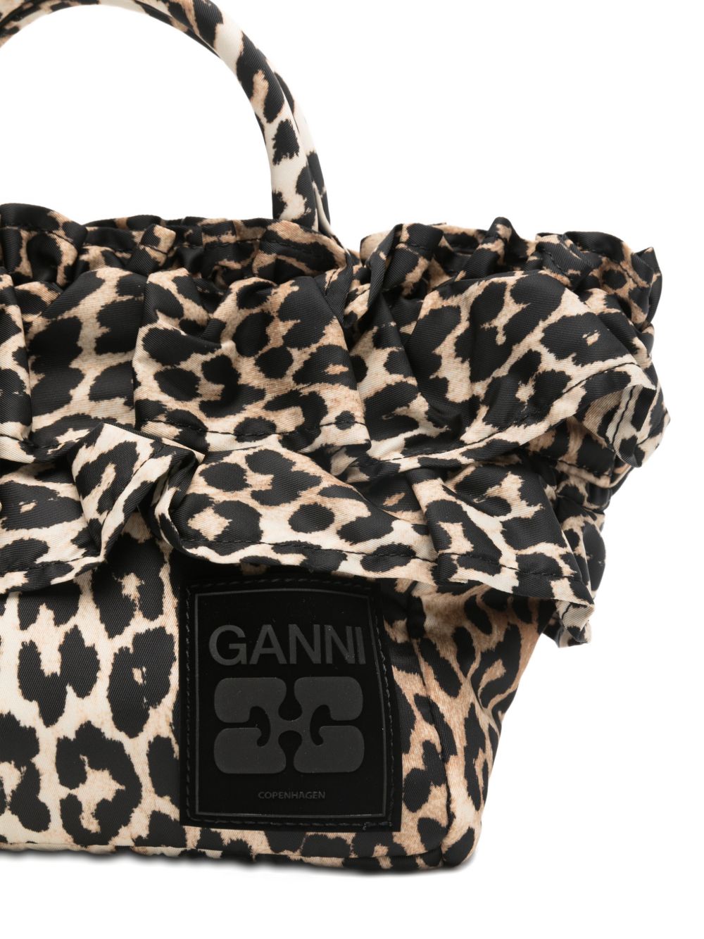 Ganni Shopper Brown Mini Bag — New Arrival (H1)