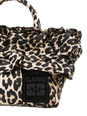 Ganni Shopper Brown Mini Bag — New Arrival (H1)