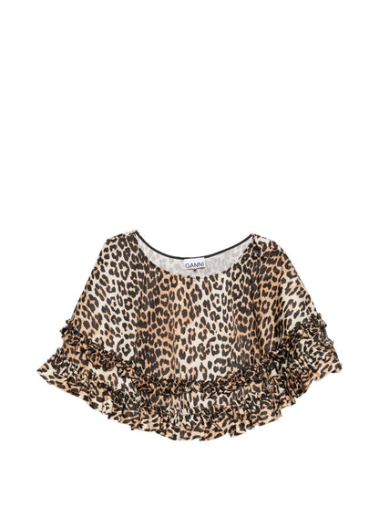Ganni Brown Nylon Mini Skirts — New In Spring 2026