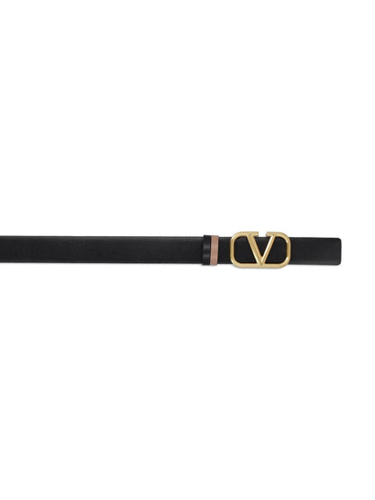 Valentino Garavani Reversible VLogo Leather Belt — Women