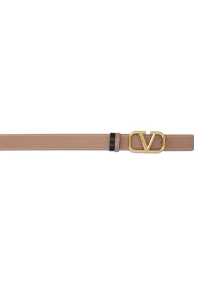 Valentino Garavani Reversible VLogo Leather Belt — Women
