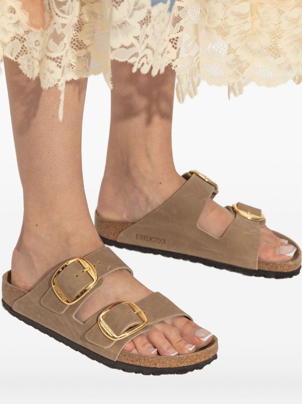Birkenstock Sandals — Arizona Silk & Nylon | Light Brown