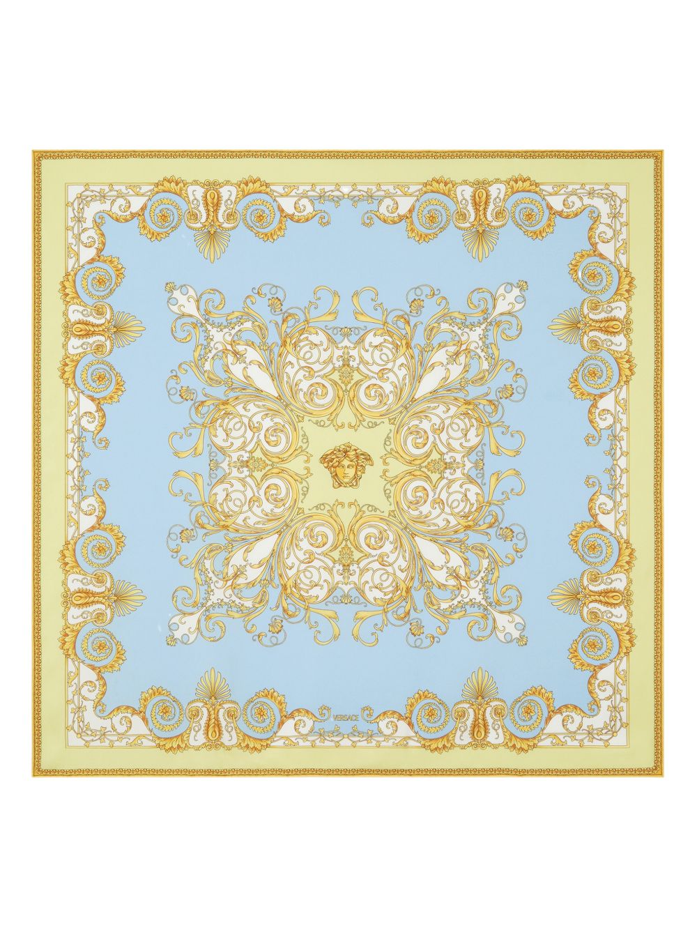 Versace Scarfs Clear Blue - Silk Barocco Foulard, €/From €490