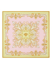Versace Pink Silk Scarf — Spring Barocco 90cm