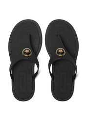 Versace Sandals Black — Luxury Thong Sandals for Women