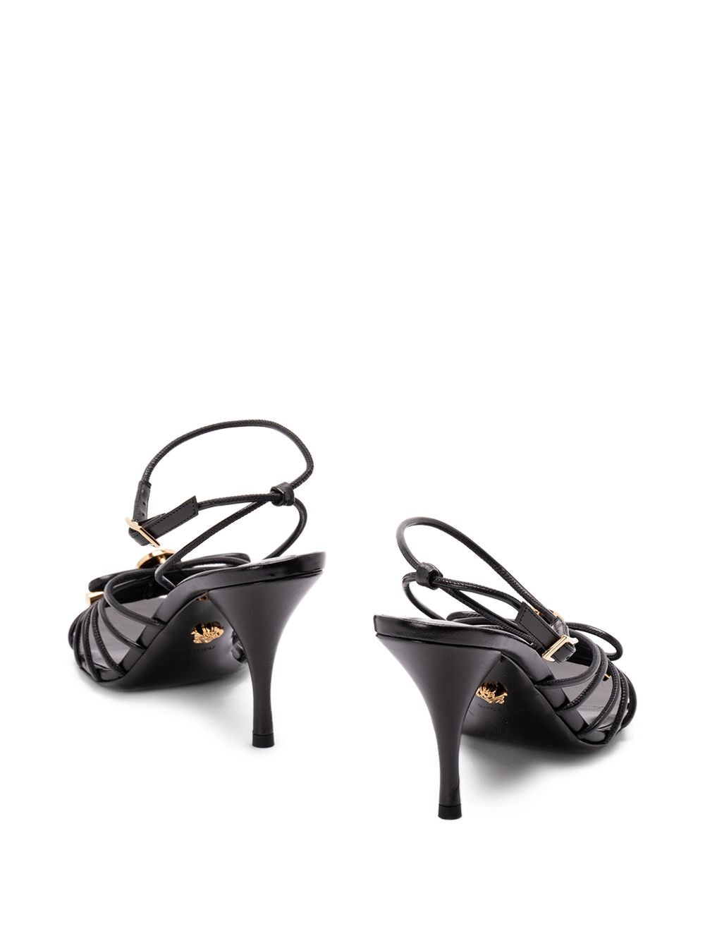 Versace Sandals Black – New Strappy Stiletto Heels