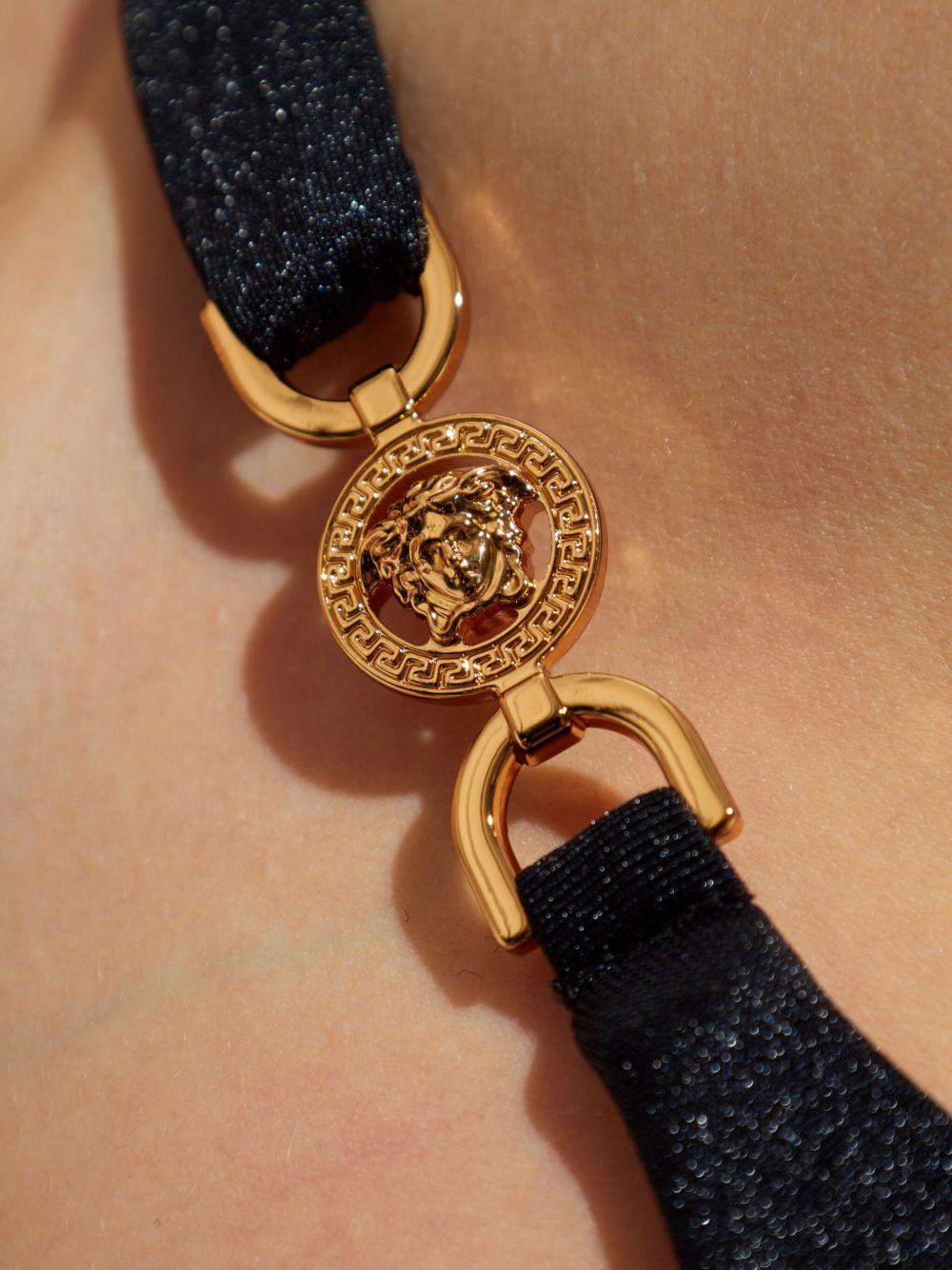 Versace La Medusa Swimsuit — Black Beachwear