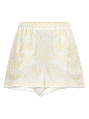 Versace Short Trousers — Golden Silk Shorts