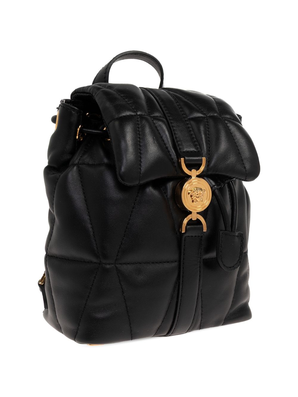 Versace Backpacks — Black Quilted Luxury Backpack