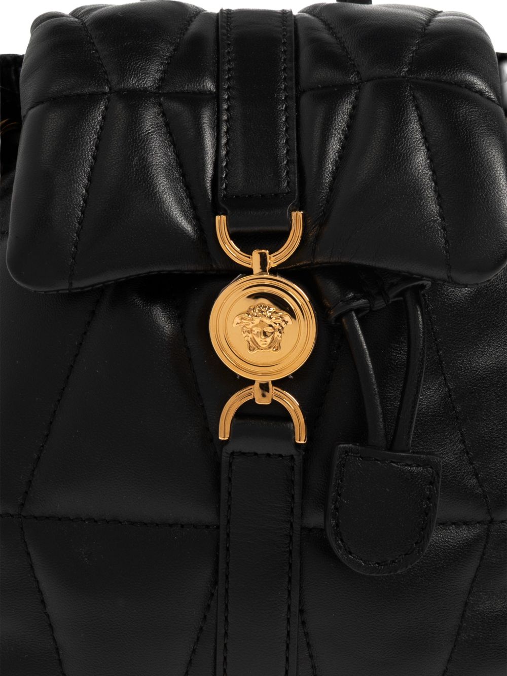 Versace Backpacks — Black Quilted Luxury Backpack